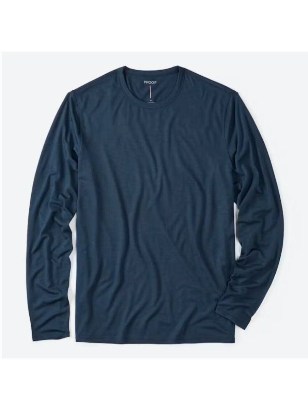 Huckberry Proof 72-Hour Merino Wool Long Sleeve Shirt Navy Blue Size Medium